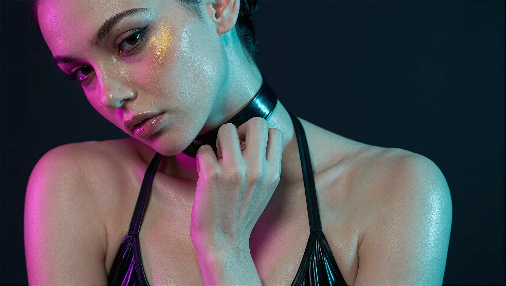 The AI generator sending a custom NSFW pic on demand inside a sexting thread